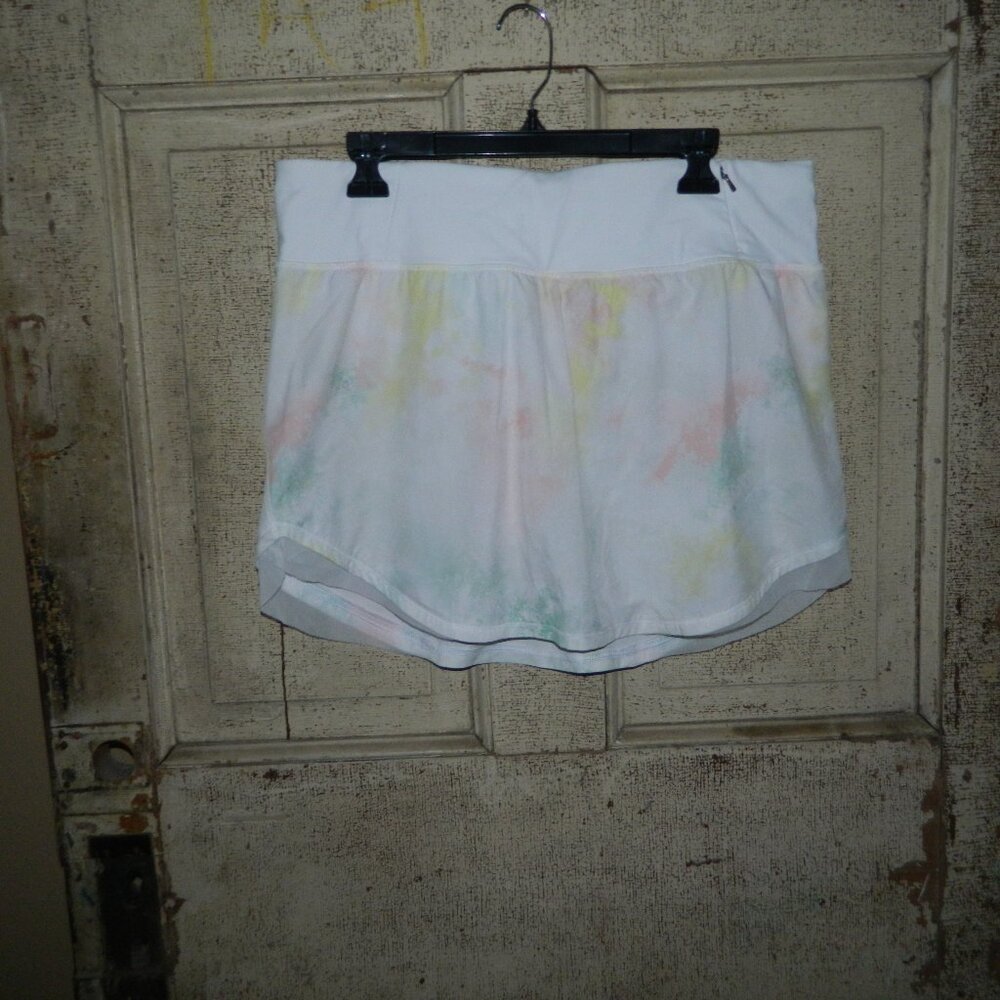 CALIA by Carrie Underwood Pastel Tie Dye Tennis Golf SKORT Sz L (Q-51)